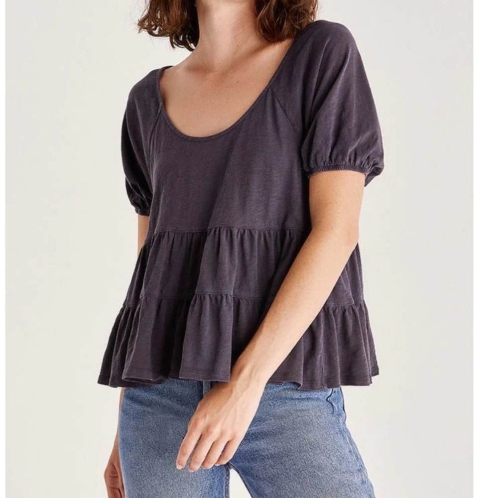 Z Supply Cove Tiered Top medium in grey